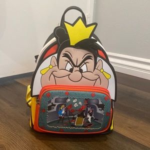 Brand new never used Loungefly Alice in Wonderland Red Queen Disney backpack